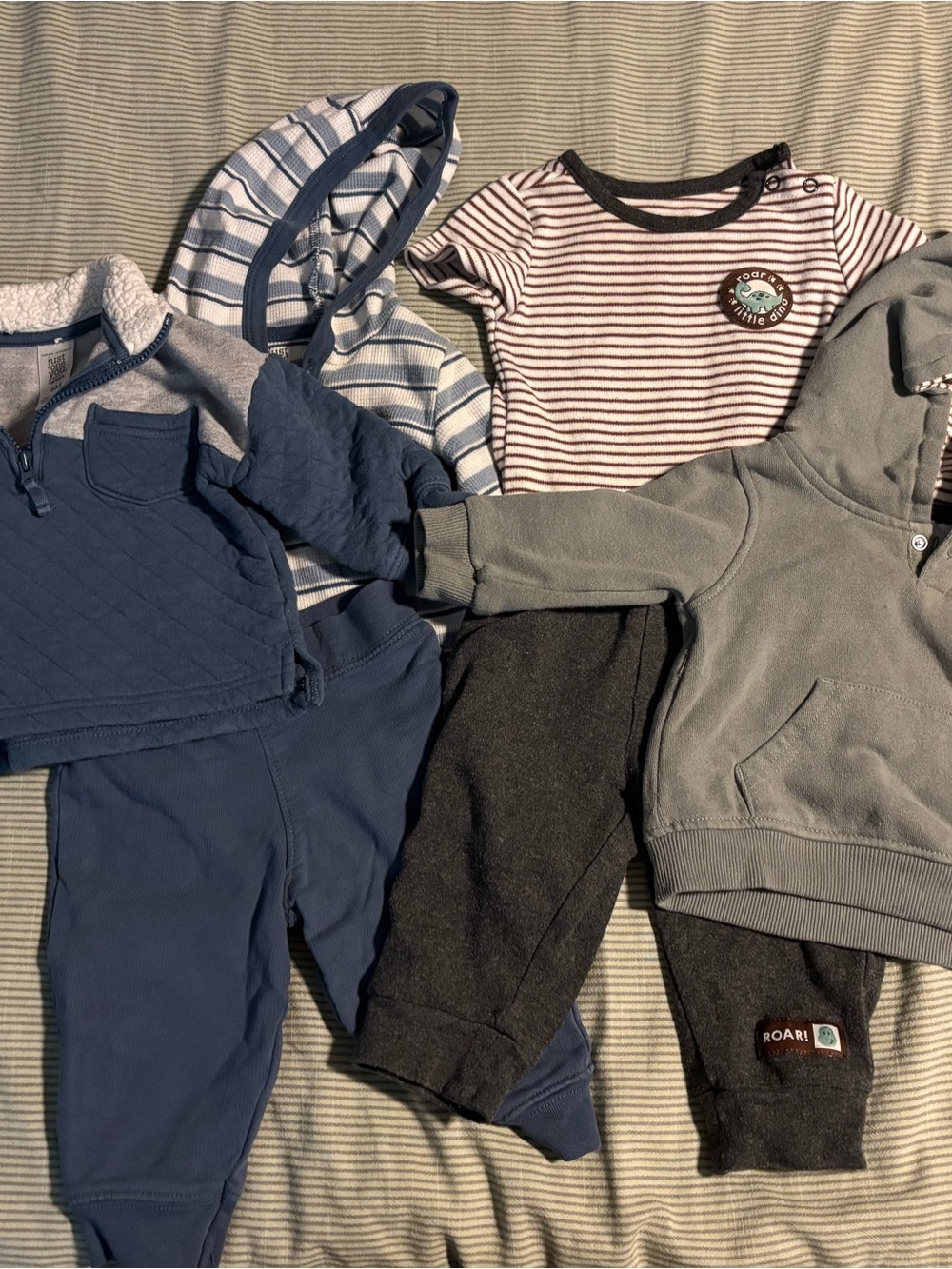 Baby Boys 6- Piece Blue & Green Outfit Set